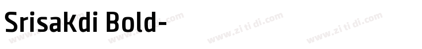 Srisakdi Bold字体转换
